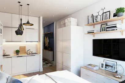 Дизайн маленькой квартиры-студии