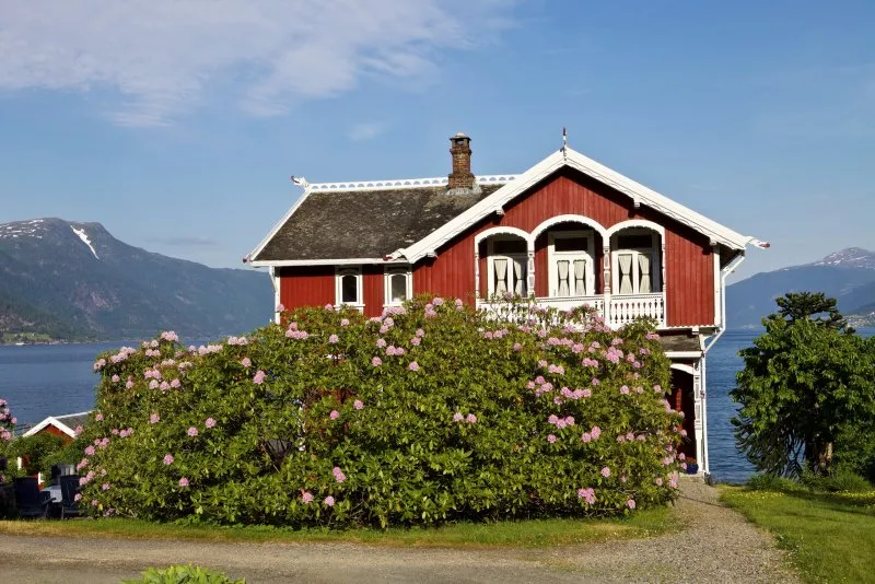 Норвежский деревенский дом
