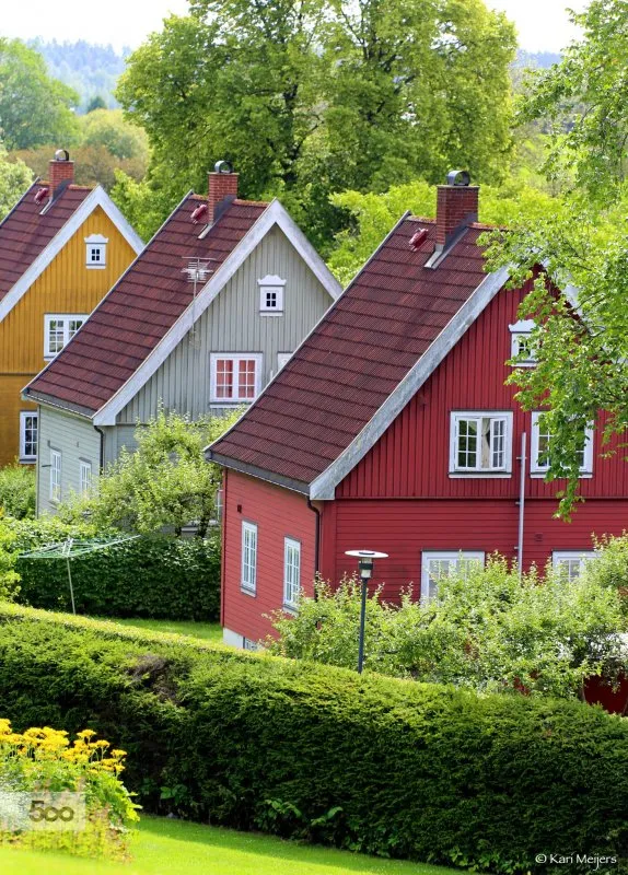 Фасад в норвежском стиле