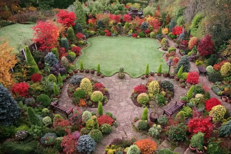 Красивые сады в английском стиле
