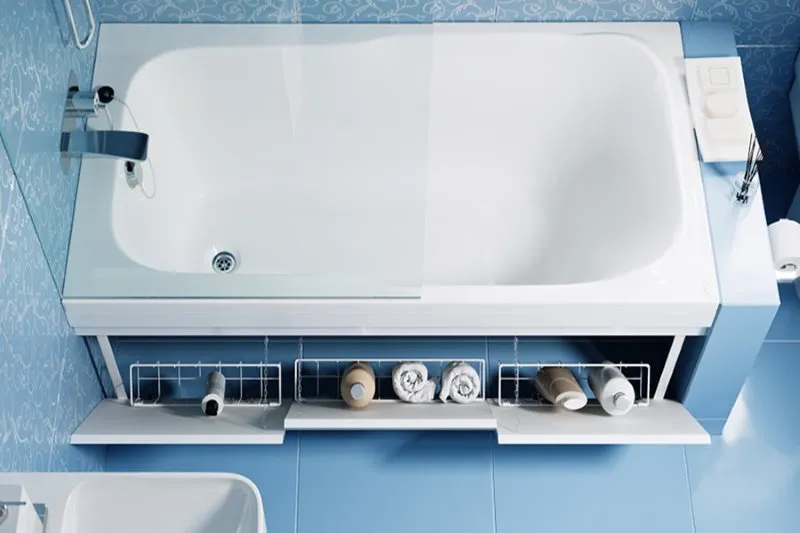 Маленькая ванная: 40 простых идей для хранения мелочёвки