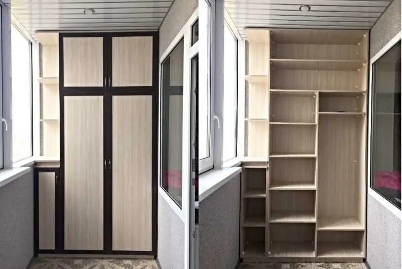 Шкаф на балкон - лучшие идеи размещения шкафа в интерьере балкона или лоджии (115 фото)