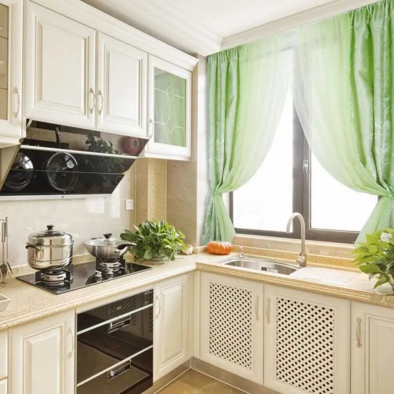 Шторы для маленькой кухни: критерии выбора штор для маленькой кухни, выбор размера и длины занавесок. Расцветки, узоры и виды штор (фото + видео)