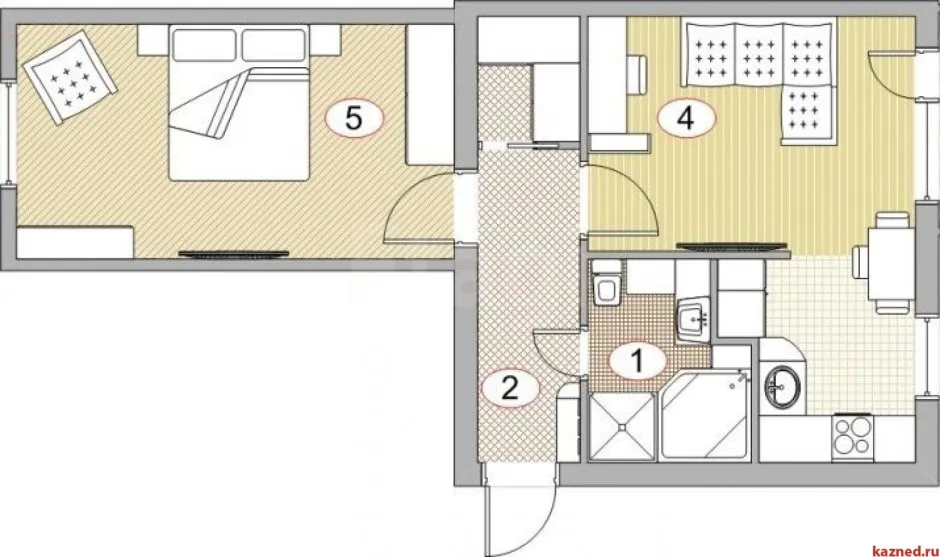 Планировка квартиры 2 комнатной 60кв