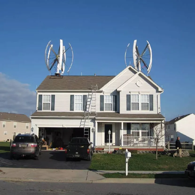 Ветрогенераторы на крыше дома